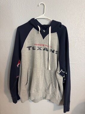 Houston Texans Men’s Gray & Navy Pullover Hoodie